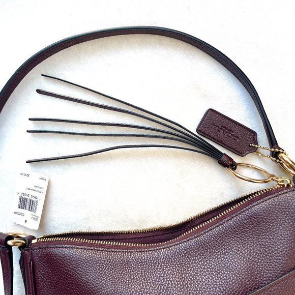 NWT COACH Chaise Pebble Leather Zip Crossbody Bag - Picture 8 of 14